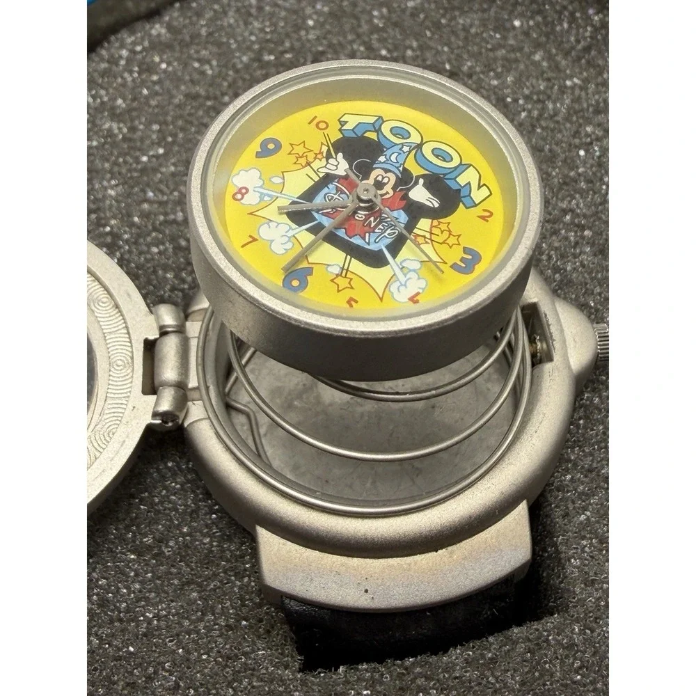 Disney Toon Mickey Mouse Watch Fantasia New Battery 34MM 7
